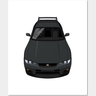 Skyline GTR V Spec R33 - Black Posters and Art